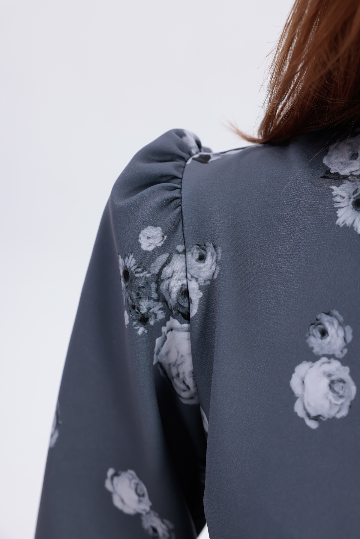 uzun dokuma kumaş elbise